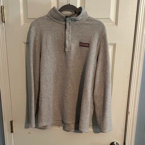 Vineyard Vines Tan Fleece with Logo Patch